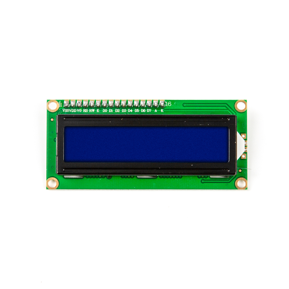 Дисплей LCD1602 синий, с пайкой